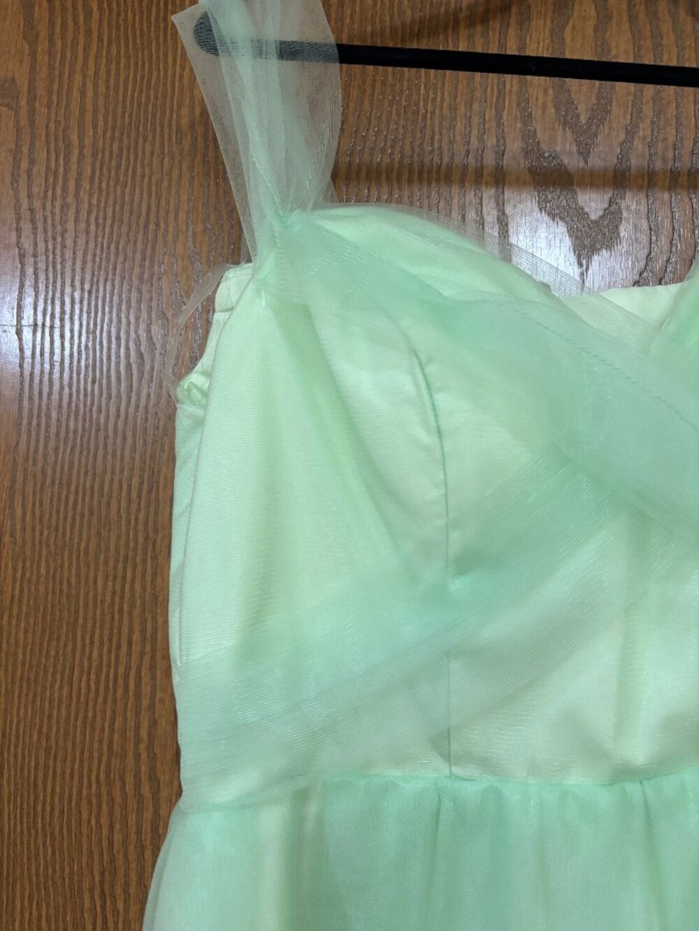 Fairycore pale green sleeveless chiffon gown - formal, prom, wedding guest - s8